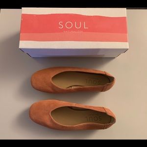 Natural Soul loafers pink sz 8